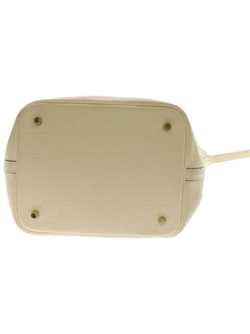 Hermes Picotin Lock MM Taurillon Clemence Gold Handbag Nata Ivory